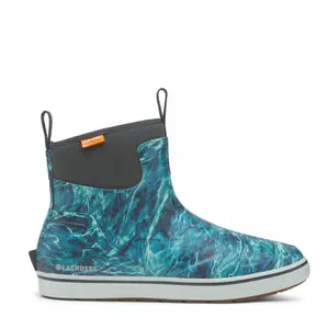 Lacrosse Alpha Deck Boot Mens Mossy Oak Elements Agua, Waterproof Slip Resistant Fishing Boat Shoes, Lightweight Outdoor Work Footwear