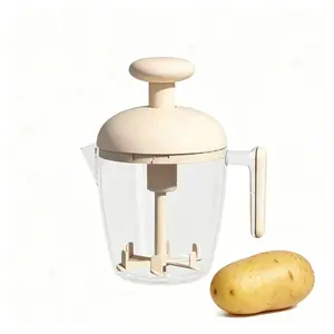 Hand-Press Egg Beater Cup – Whip, Mix & Strain Effortlessly!