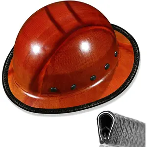 Full Brim Hard Hat Guard, Hard Hat Accessories, Strengthen Helmet Protection, 1PCS Length 36.6in, Black (Hard Hat Not Including）