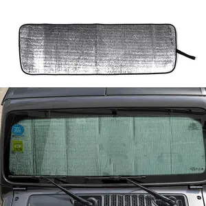 Front Windshield Sunshade, Collapsible Portable UV Protective Heat Shield, Windscreen Shade Cover Sun Visor Mat for Jeep Wrangler JL/Gladiator JT 2018+, Collapsible Window Sunshade Car Privacy Curtain Car Accessory