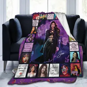Selena Quintanilla Throw Blanket Ultra Soft Blanket Lightweight Blanket for Bed Sofa Couch Travel Camping Gifts (50"x40")