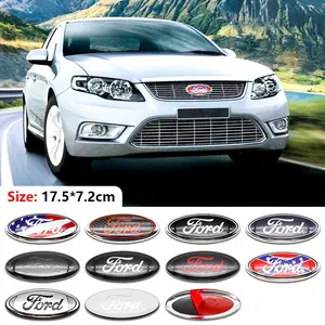 Ford Car Exterior Accessories, Vehicle Exterior Decoration, 175x72mm Front Rear Emblem, Engine Hood Trunk Badge, Fits Mondeo/escort/taurus/focus Models