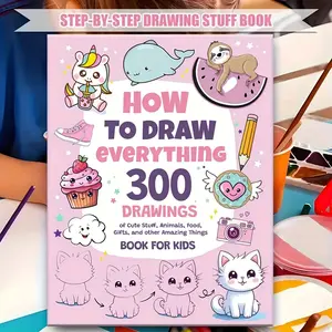 How To Draw Anything: 300 Simple Step-By-Step Drawing Patterns For Drawing Lovers – Cute Animals, Food, Gifts, And More! The Perfect Christmas And New Year'S Gift