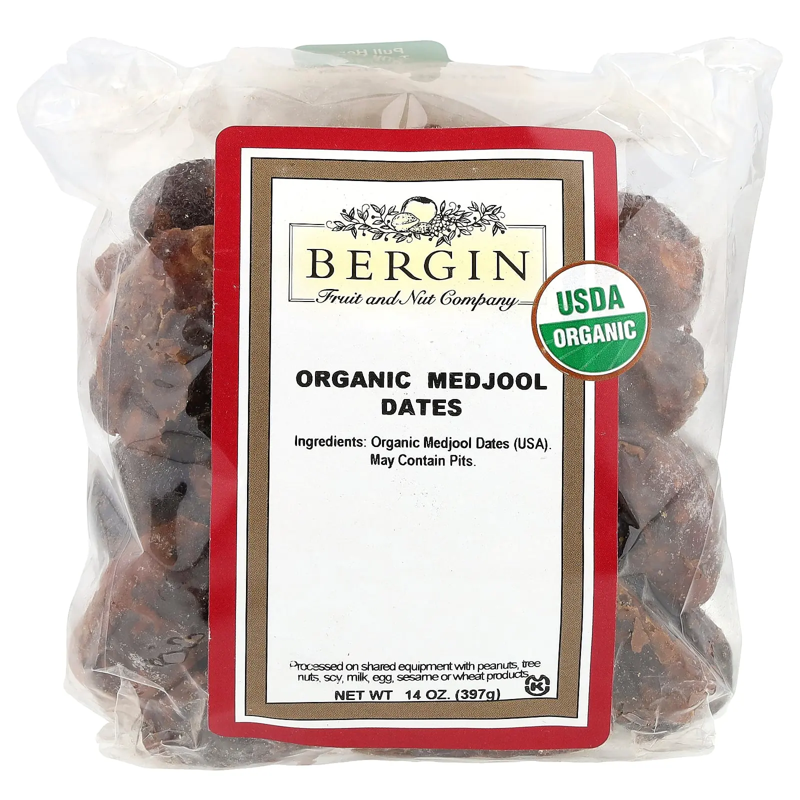 Bergin Fruit and Nut Company Organic Medjool Dates, 14 oz (397 g)