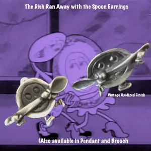 The Dish Ran Away With The Spoon Pendant