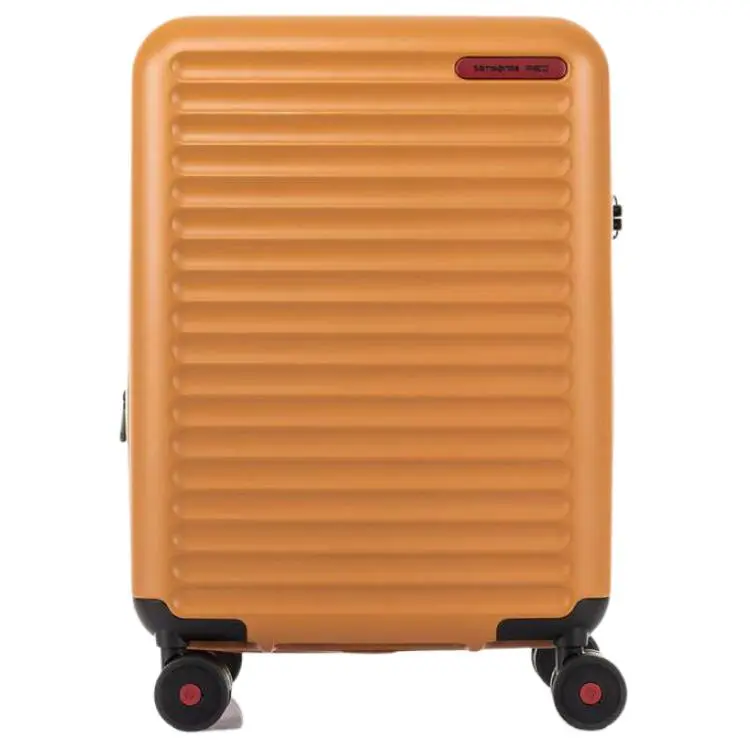 Samsonite TOIIS C Expandable Carry-On Spinner Luggage, Lightweight Travel Option with Luggage Lock, Portable Mustard Yellow for Men and Women, Lightweight Travel Luggage