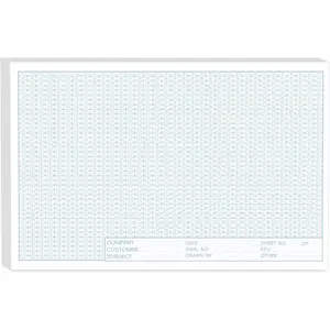 Isometric Graph Paper 11x17, 50 Sheets Large Graph Paper Pads, Top Landscape Glue Binding Blueprint Engineering Paper for Drafting, Architecture, Engineering and 3D Design