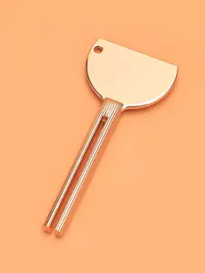 Gold Stainless Steel Toothpaste Squeezer - Hair Dye Color Applicator for Curl Teeth - 1pc Essential Dental Tool
