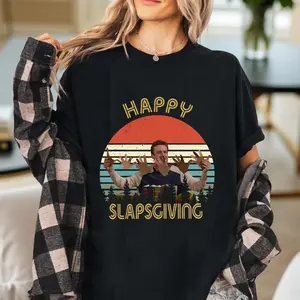 Happy Slapsgiving Vintage T-Shirt, Marshall Eriksen Shirt, HIMYM Funny Quote Tee, Thanksgiving Gift Shirt, Comfort Colors Tee