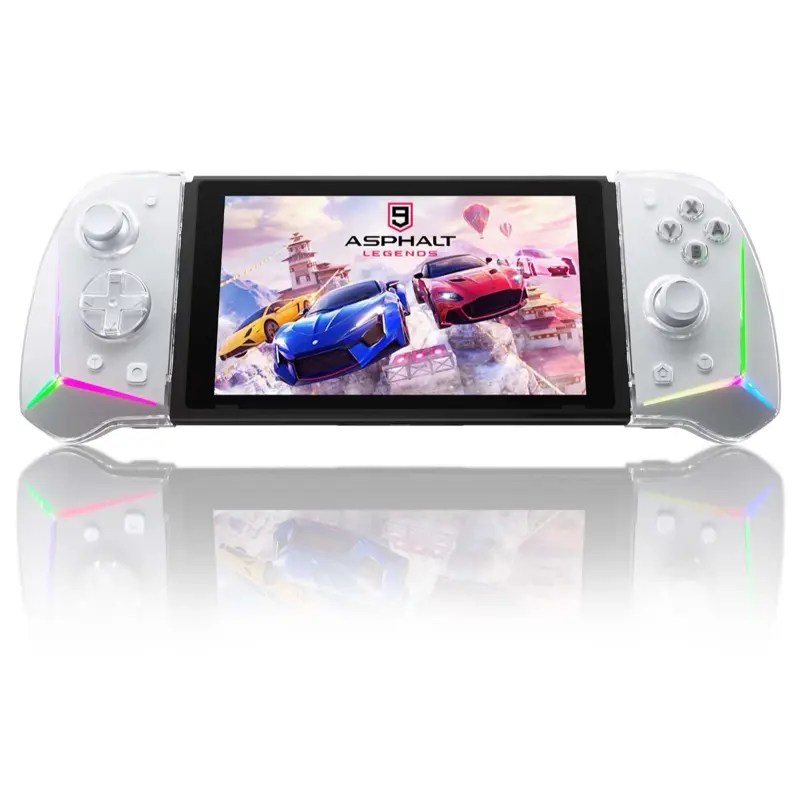 EasySMX Wireless Joypad (L/R) for Nintendo Switch, Switch Controller with RGB Lights/Hall Effect Sensors/Mechanical Buttons/Micro-Motor Vibration/NFC Function