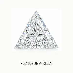 Trillion Cut Moissanite Loose Stone 1-2ct D Color VVS1 with GRA Certificate for Custom Jewelry