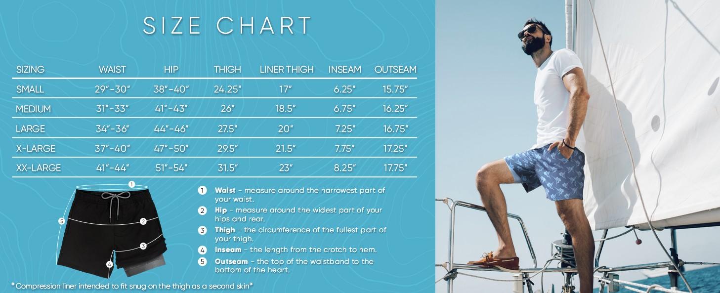 LRD Men’s 7” Swim Trunks with Compression Liner – Quick Dry Athletic Swimming Shorts