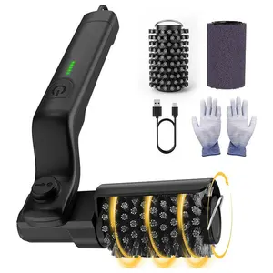 Electric rotating barbecue brush, suitable for outdoor grills, three power levels, 304 stainless steel material, no shedding, battery life up to 90 minutes.