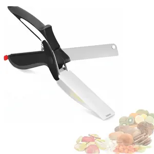 Multi-Purpose Smart Vegetable Slicer & Chopper Set, Produce-Fruit Cutter with Cutting Board and Knife, Ideal Gift for Summer Use