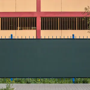 Fence Privacy Screen, 5' x 50' Windscreen Fencing Shade Cover with Grommets for Wall Outdoor Garden Patio Yard Pool Deck Balcony, Green
