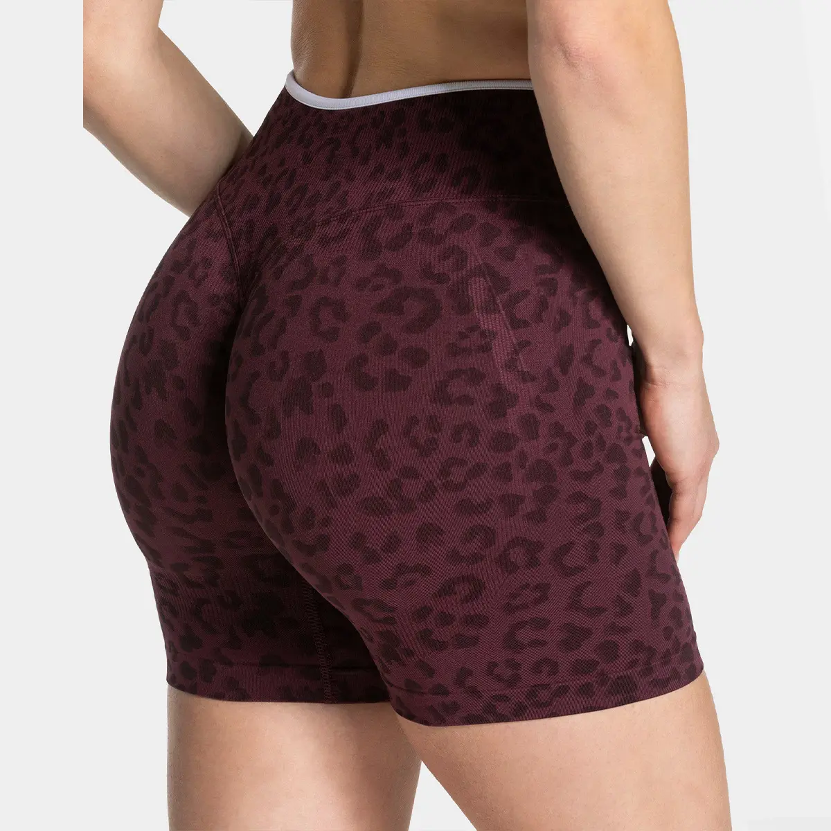 DF~Leopard Print Yoga Outfit, Sexy Color-Blocking Sports Suit, Outdoor Running Shockproof Fitness Set, Comfortable And Breathable【BWDT】