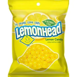 3x Lemonhead Peg Bag 4.5oz Lemon