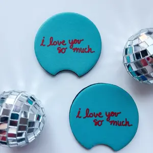 I Love You So Much I Love Tacos So Much Car Coasters Air Freshener Keychain