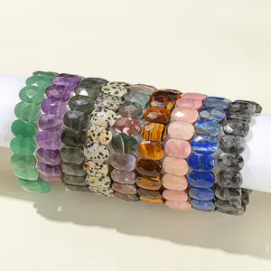 Crystal Slab Bracelet Natural Healing Crystal Gorgeous Stone Gemstone Jewelry Energy Love Girlfriend Boyfriend Souvenir Valentine Father Mother Anniversary New Year Christmas Halloween Birthday Gift