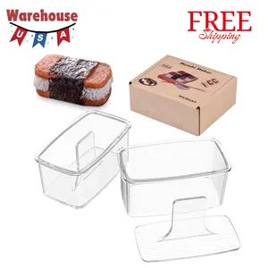 2PCS Clear Musubi Maker Kit, Non-stick Onigiri Press