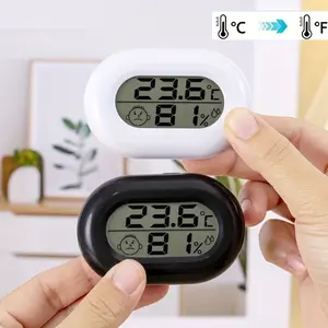 1pc LCD Display Hygrometer Thermometer, Switchable Celsius/fahrenheit, Magnetic Stand, Electronic Temperature Humidity Detector, Home