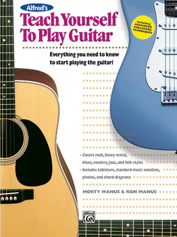 USED Book - Alfred's Teach Yourself to Play Guitar: Everything You Need to Know to Start Playing the Guitar! by Manus, Morty (Paperback) - english