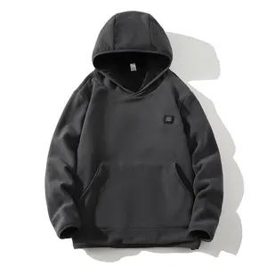 2025 New Smart Heating Sweatshirt Fleece Hooded Sweatshirt for Men and Women, Thickened and Breathable with Nine-Zone Three-Level Warmth