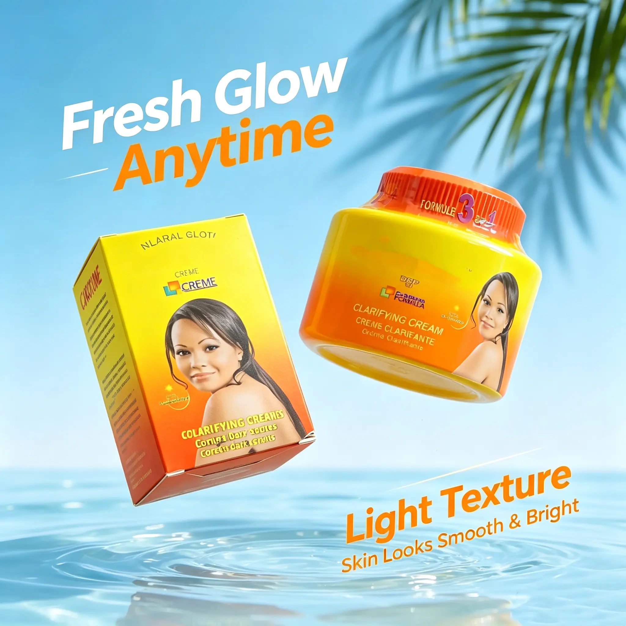 【330ML+190G】Clarifying Body Cream 3in1 | Helps Even Skin Tone & Reduce Look of Dark Spots For Face & Body