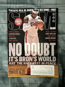 2013 September Slam Magazine Poster Print LeBron James Cover Dwyane Wade Kawhi - POSTER NO FRAME