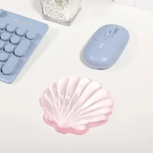Creative Men and Women Office Game Wrist Guard Mouse Pad, Cute Waterproof Small Silicone Wrist Rest, Transparent Wrist Pad