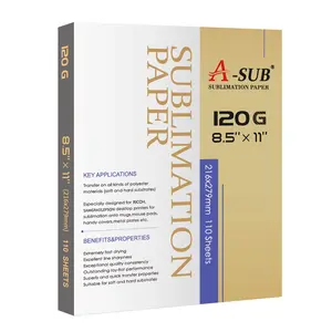 A-Sub 8.5'' x 11'' Sublimation Paper 120gsm, 110 sheets