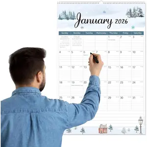 Wall Calendar 2026-2027, 20"x 30" Big Vertical Wall Calendar 2026, Jan. 2026 to Jun. 2027, 18-Month  Planner Wall with Julian Date for Office  School Organizing