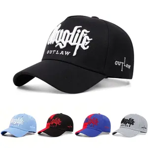 Adults' Acrylic Trucker Hats (55-62cm), Hats for Women, Thug Life Embroidered Breathable Adjustable Baseball Cap for Outdoor Activities, Casual Wear