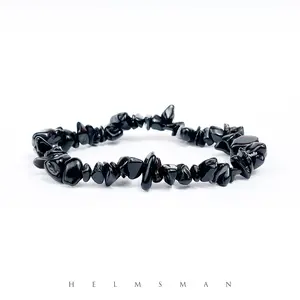 [Direct Buy] 1 Count  Black Agate chip bracelet