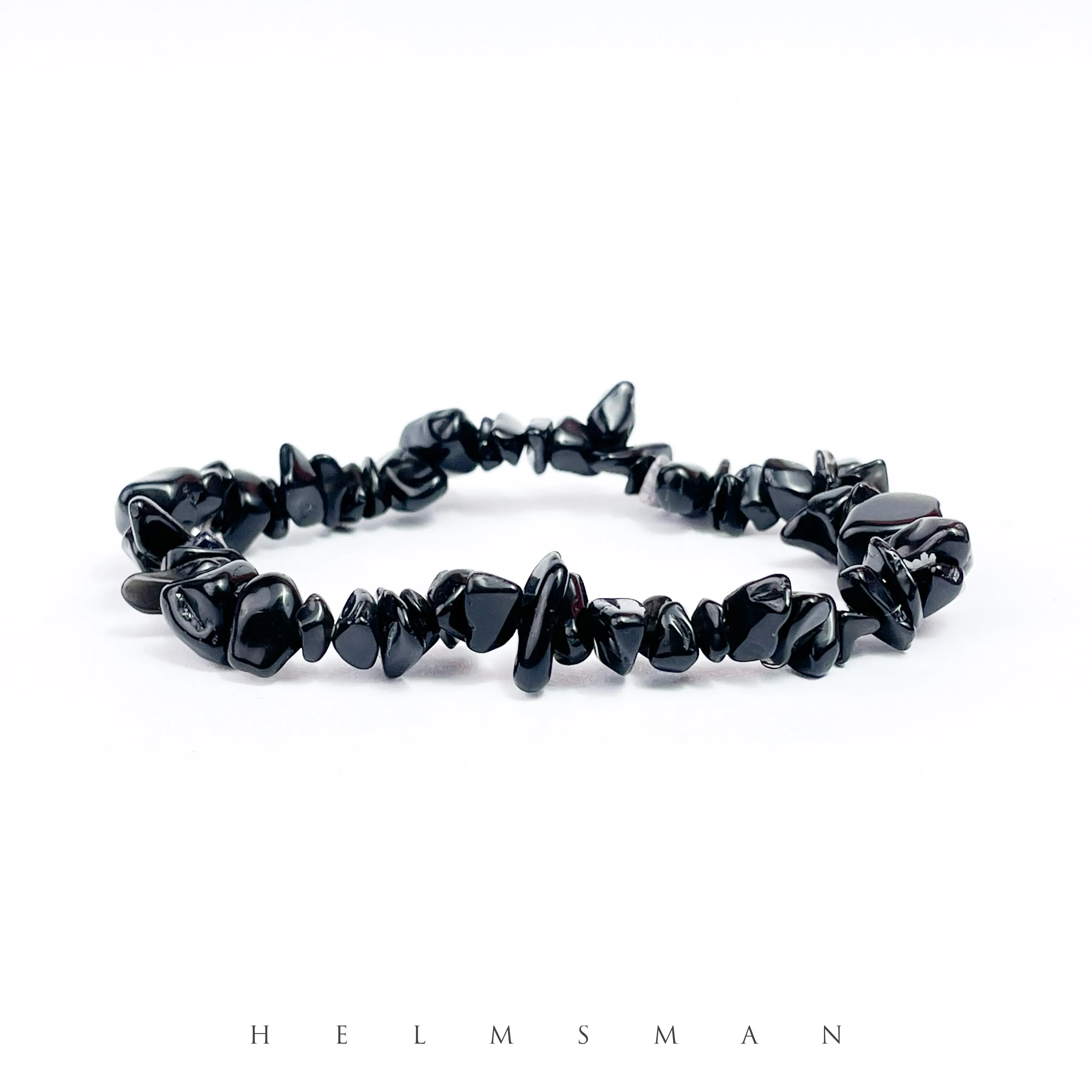 [Direct Buy] 1 Count  Black Agate chip bracelet