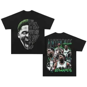 Youth and Adult ANTHONY EDWARDS 3 Shirt, Basketball Shirt, Graphic Tees for Boys, Gift For Him, Vintage Y2K Aesthetic Sweatshirt, Cotton Unisex Sport Fan Gift for Him Vintage Y2k Crewneck graphic tees Sweatshirt