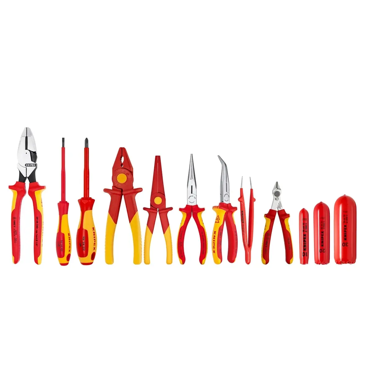 Knipex KNP9K0080168US 12 Piece 1000V Insulated Electrical Vehicle Plier Set