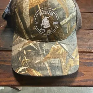 Southern rollers embroidered real tree grass camo