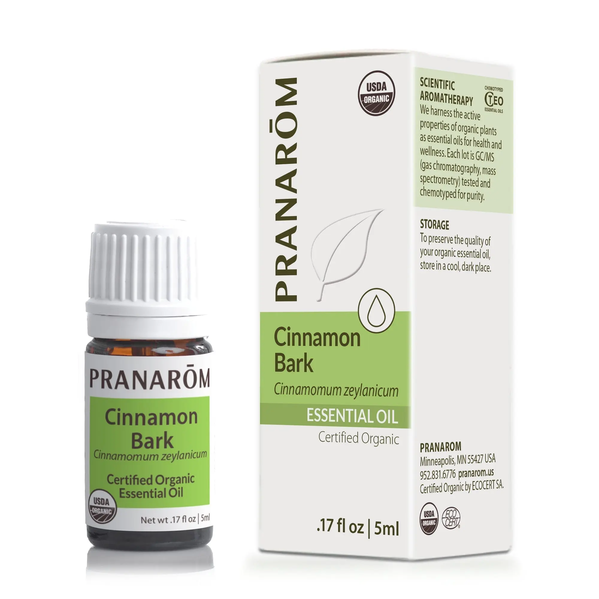 Pranarom Cinnamon Bark Essential Oil – Bio | Certified Organic Immune & Warming Oil