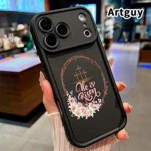 Phone Case for iPhone 17 Pro Max 16 Plus 15 14 13 12 11 Air E Easter Hope Symbol Pocket-Friendly Shockproof Silicone Protective Softcase