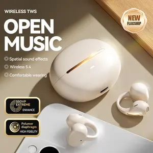 MOKATA 2026 New Flagship Open Clip-On Earphones, Bluetooth 5.4 Wireless Audio Headphones, 720° Panoramic Surround Sound, Painless Wear for Sports & Work, Cinema-Level Stereo Headset