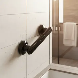 No Drilling Powerful Suction Cup Handrail for Bathroom Safety Essential Super Load-Bearing Anti-Slip Design Protects Seniors Children Couples and Families 25cm x 7cm x 7cm