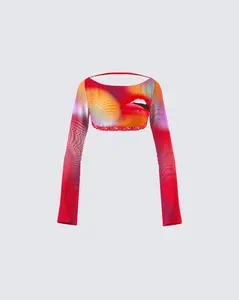 Maddox Abstract Print Top