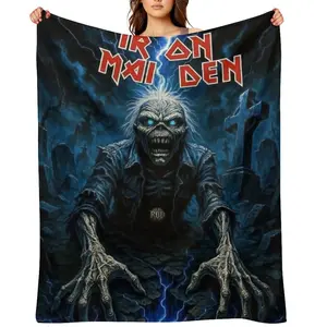 Iron Maidens Flannel Blanket - Lightweight, Soft And Comfortable Gift Blanket, Suitable For Boys, Girls And Adults, Modern And Rural Decoration, Home Room Decoration, Suitable For All SeasonsD910-612