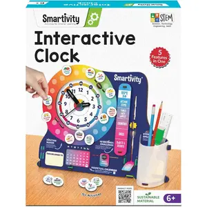 DIY Interactive Clock with Stationary Organiser for Kids Ages 8-14 Features an Infinity Calendar Ideal Birthday Gift for Boys & Girls STEM Educational Toy for 8-14 Years Old