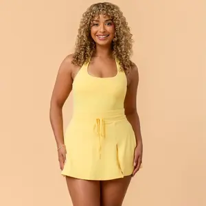 Blogilates Women's Mommy & Me Game Set Match Dress - Yellow 3X