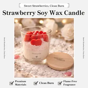 Strawberry Soy Wax Candle -Warmer Lamp Compatible