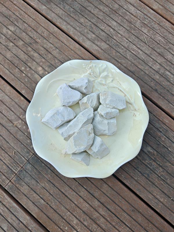 clay Edible Gray Clay Chunks 100% Natural Zero Additives Food Grade & Cosmetic Grade Slightly Adhesive 4oz 113g for Versatile Uses Craft