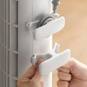 2PCS No-Drill Universal Cable Winder for Home Kitchen Appliance Manager Plug Winding Cord Clip Desktop Power Supply Self-Adhesive Organizer 9cm x 2.5cm
