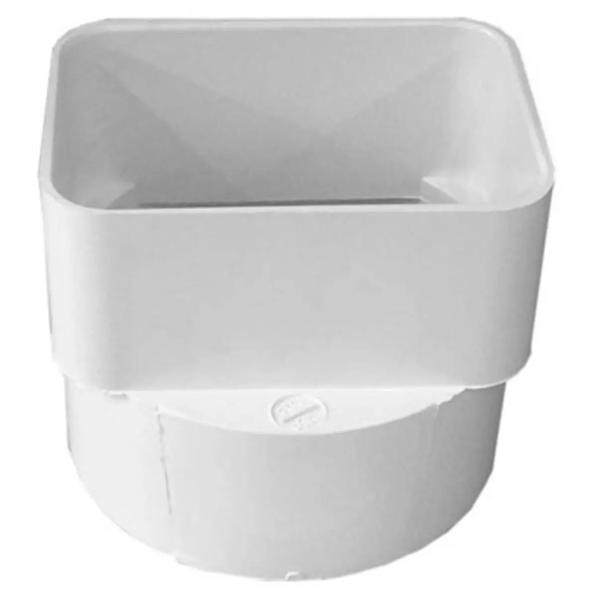 Tigre USA Inc 212 MAIN White PVC Plumbing Adapter (3x4x4 in., Model 169923) – Connect Rain Gutter Downspouts, Fit Underground Sewer Piping & Boat Drainage Systems, Pipe, Rainwater Downspout, 3 X 4 X 4 In., Downspout Adapter